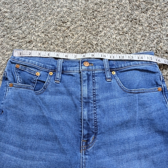 Madewell Medium Wash Blue Denim Skinny Flare Jean 31T - Picture 15 of 15